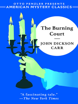 cover image of The Burning Court
